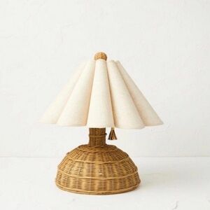 Opalhouse Table Lamp with Scalloped Shade HTF SHIPS IN SMALLER BOX